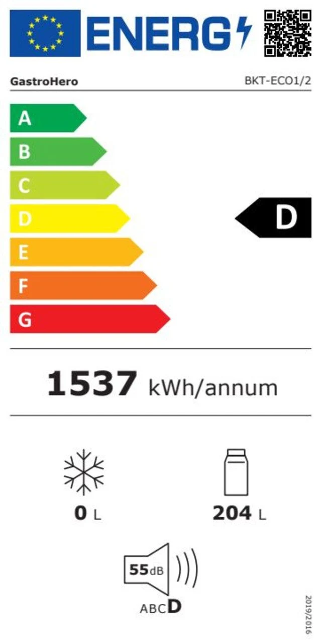 EU-Energielabel – Energieeffizienzklasse D