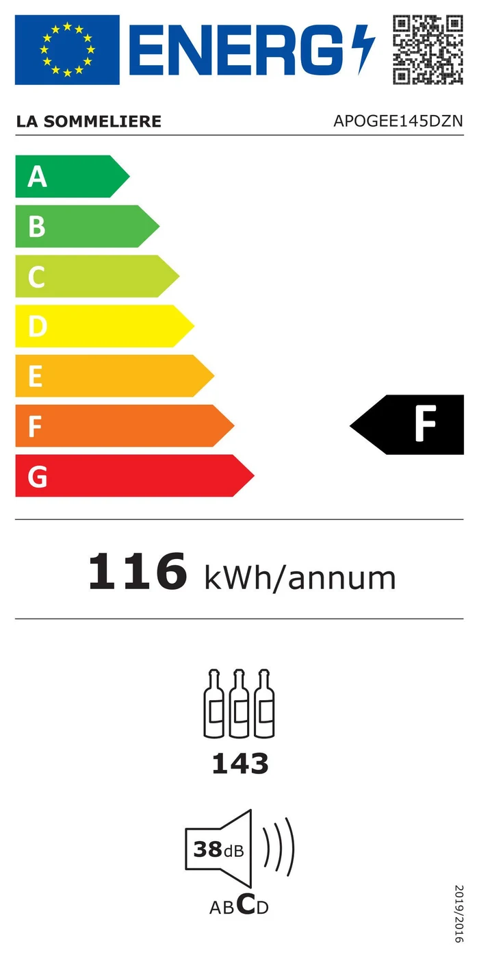 EU-Energielabel – Energieeffizienzklasse F