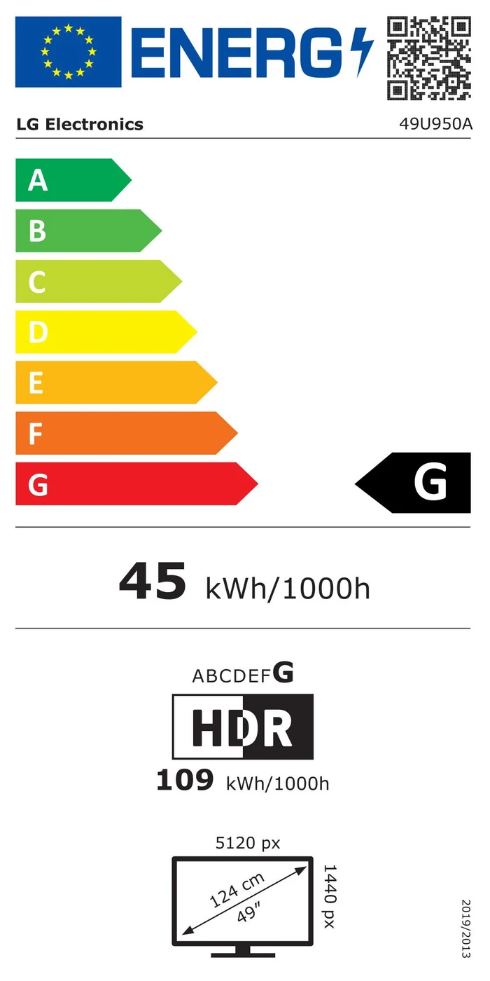EU-Energielabel – Energieeffizienzklasse G