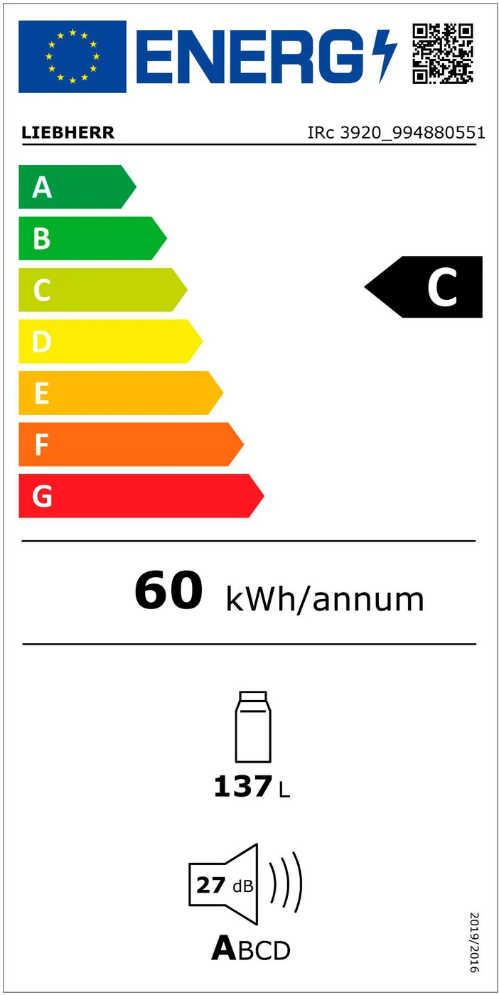 EU-Energielabel – Energieeffizienzklasse C