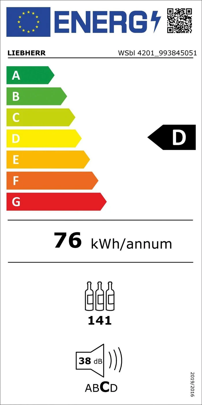 EU-Energielabel – Energieeffizienzklasse D