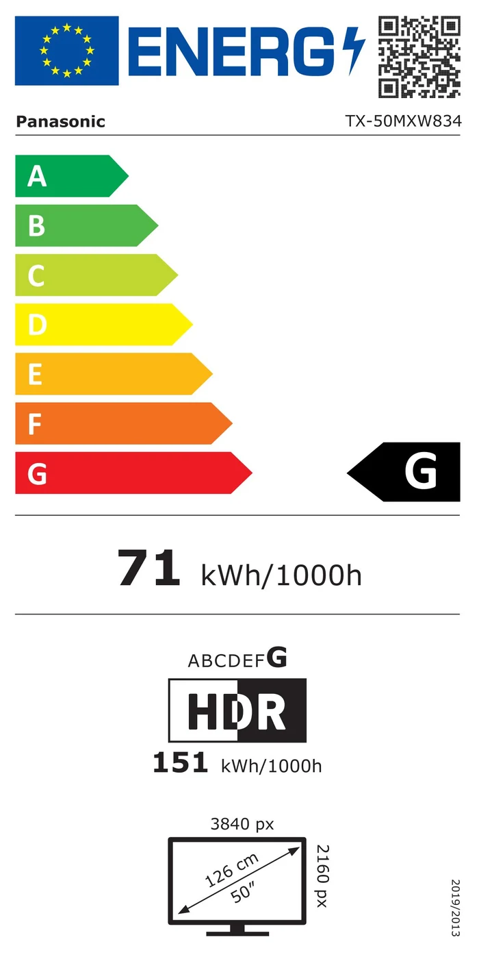 EU-Energielabel – Energieeffizienzklasse G