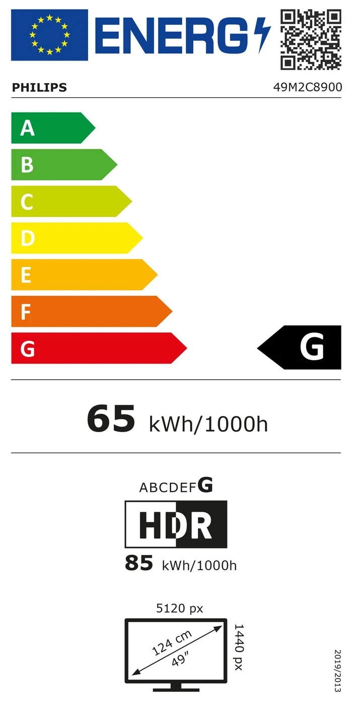 EU-Energielabel – Energieeffizienzklasse G