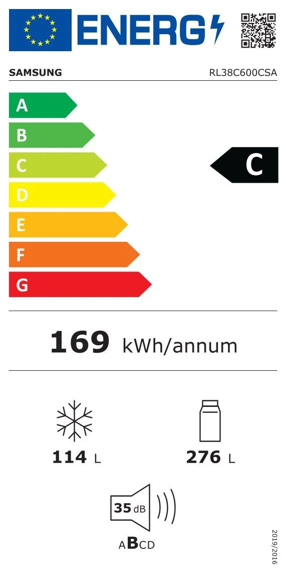 EU-Energielabel – Energieeffizienzklasse C