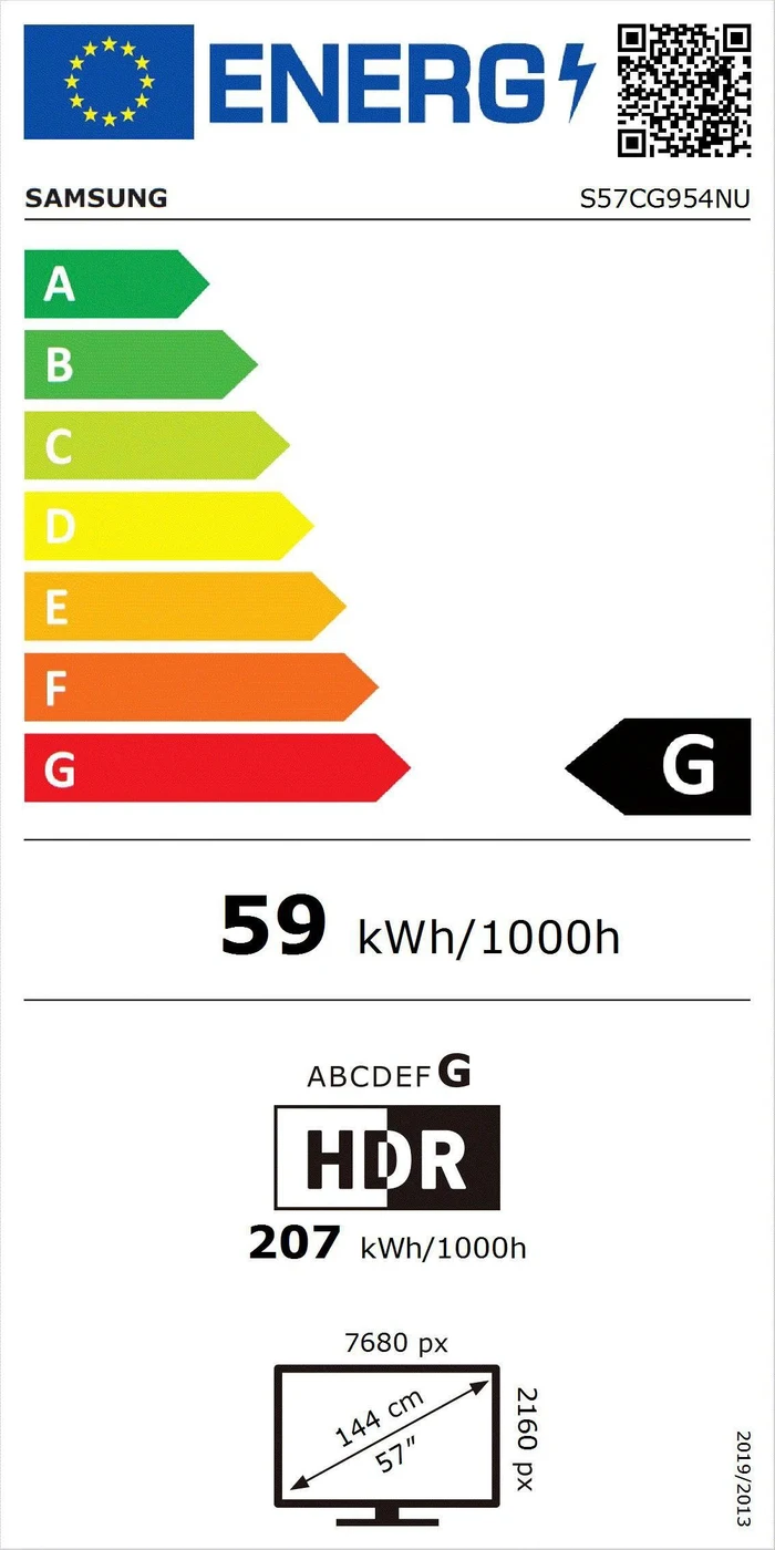 EU-Energielabel – Energieeffizienzklasse G
