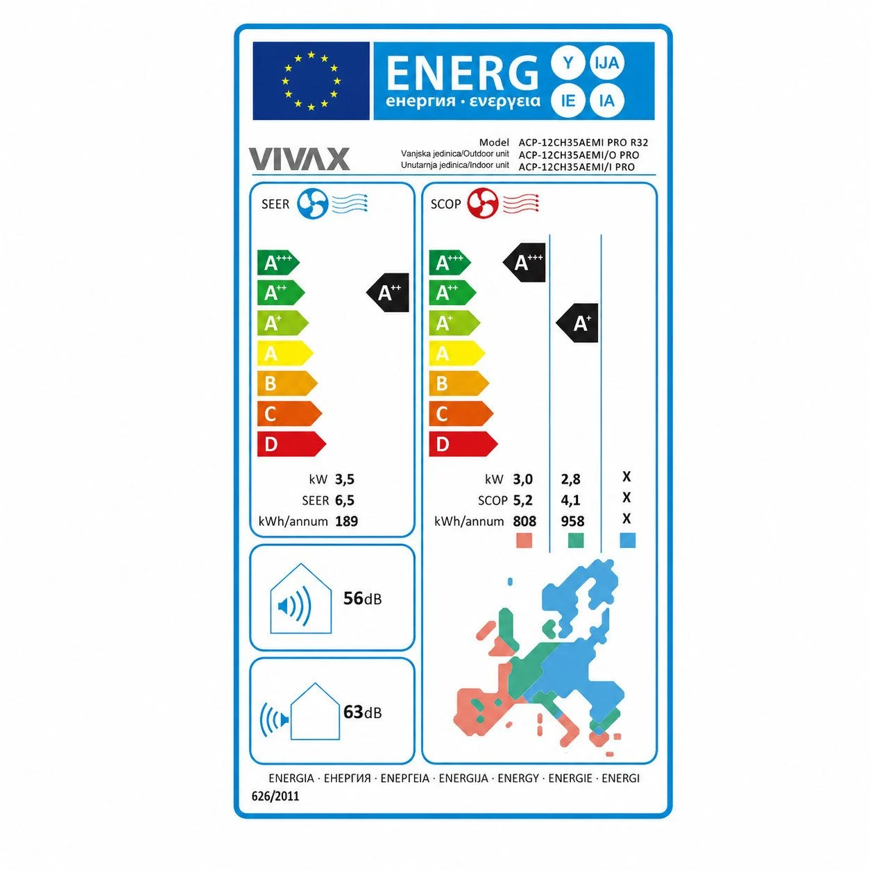 EU-Energielabel – Energieeffizienzklasse A++