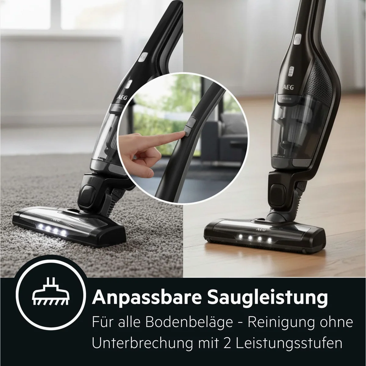 AEG CX7-2-45MÖ Akku-Hand- und Stielstaubsauger, 2in1-Funktion, 180°-EasySteer 4