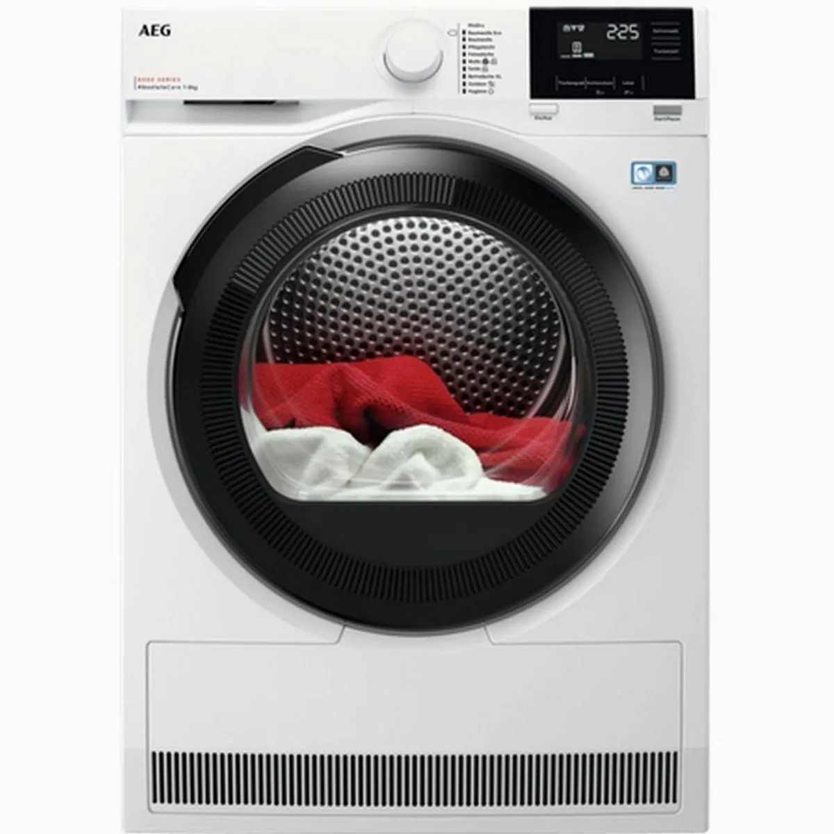 AEG TR8T60680 Wäschetrockner, Wärmepumpentechnologie, Hygienisches Programm, 8 kg Fassungsvermögen