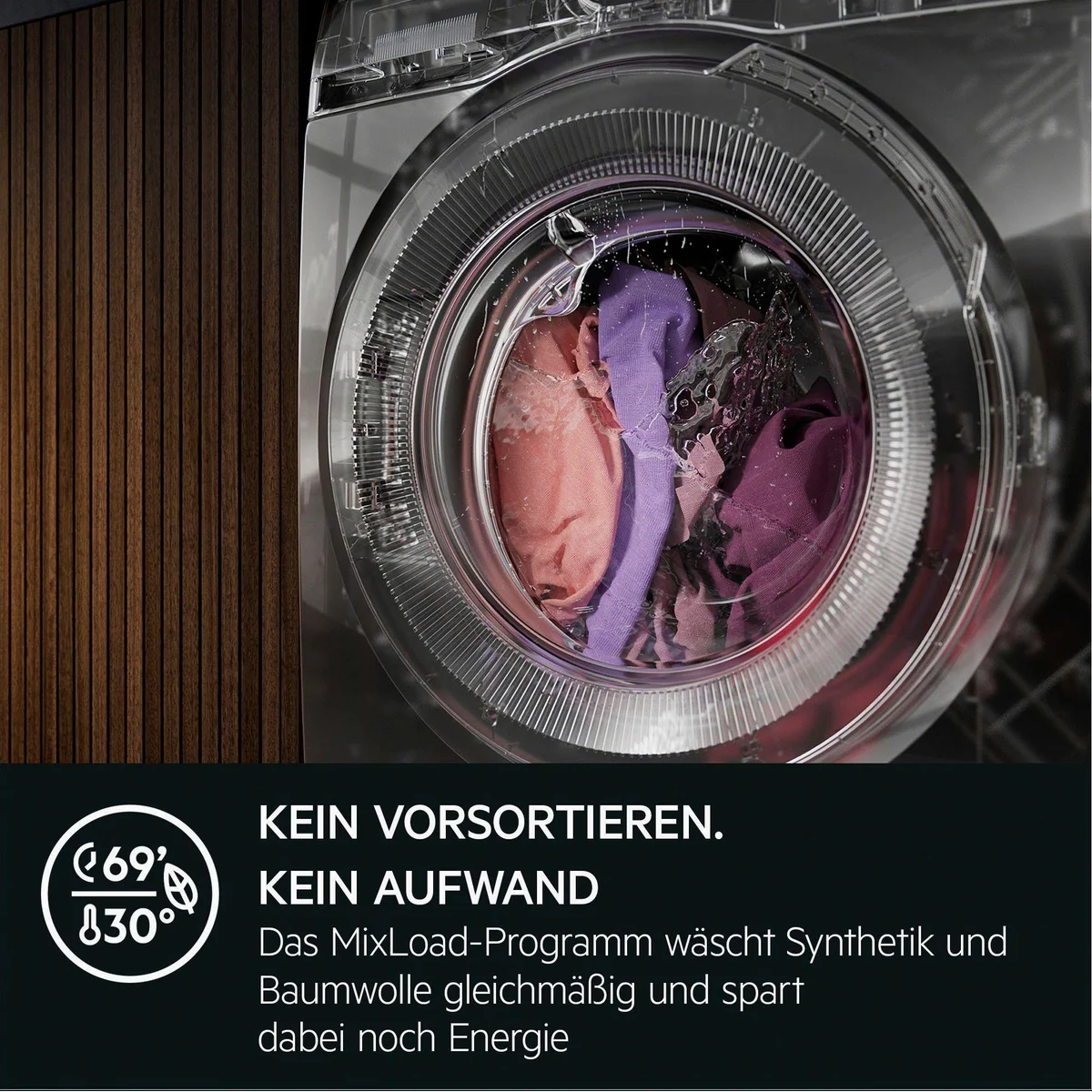 AEG Waschmaschine LR7A70490, ProSteam, Energieeffizienz A — Dampfprogramm, Nachlegefunktion, leiser Invertermotor 4