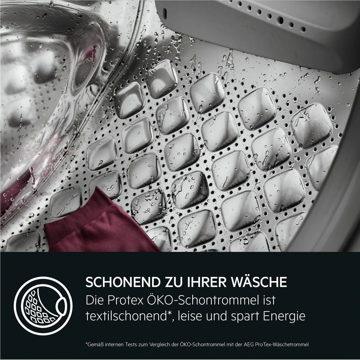 AEG Waschmaschine LR7A70490, ProSteam, Energieeffizienz A — Dampfprogramm, Nachlegefunktion, leiser Invertermotor 5