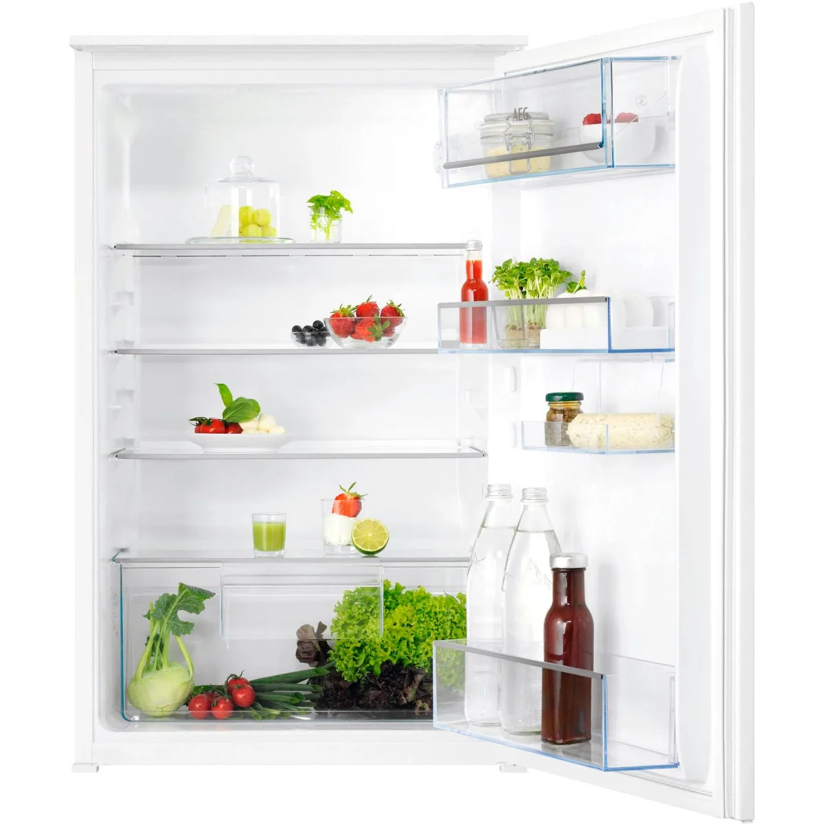AEG TSK5O881ES Einbaukühlschrank, 208 L Volumen, variable Glasablagen, leise 36 dB