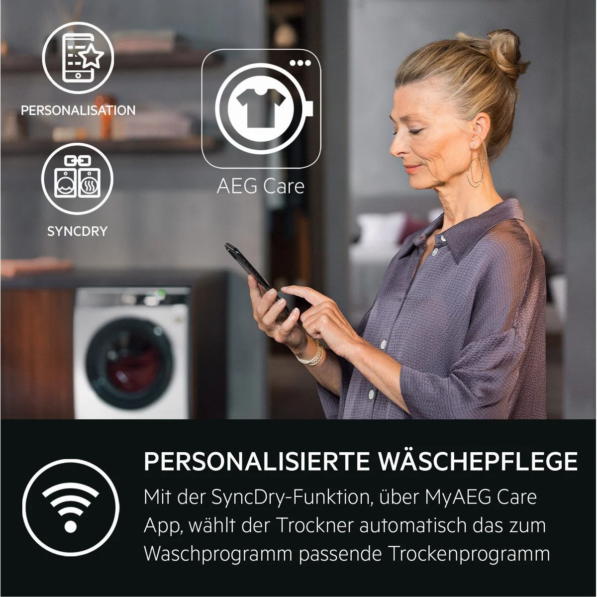 AEG Wärmepumpentrockner 9000 AbsoluteCare Plus TR9W75780, 3D-Scan-Technologie, schonende Trocknung 3