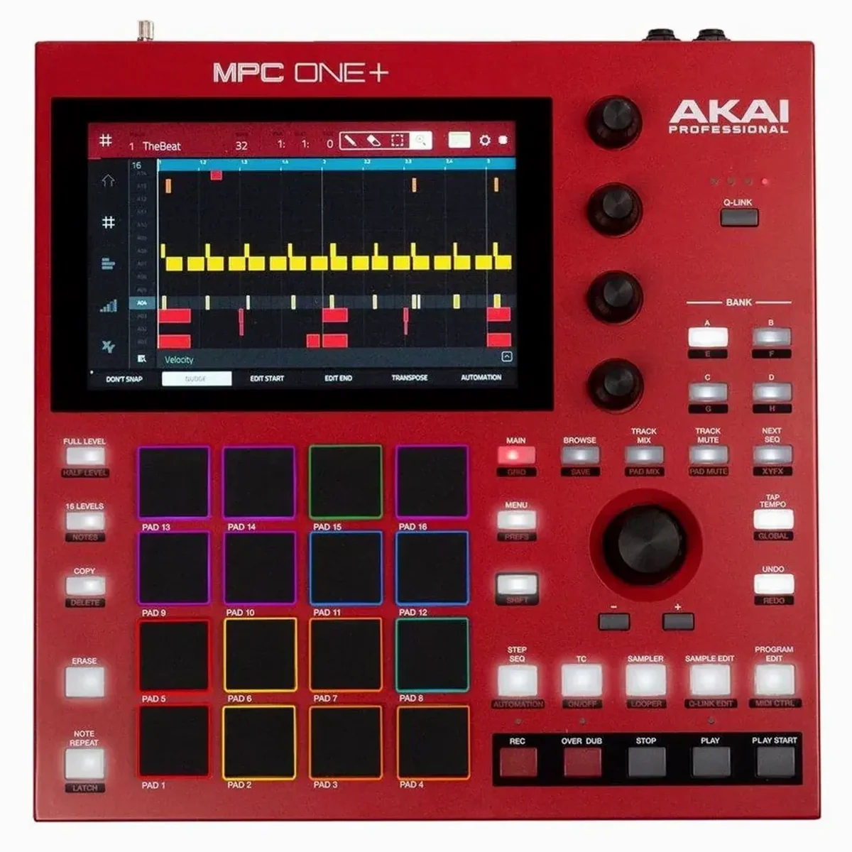 Akai MPC One+, Standalone Sampler, 128 Spur Sequencer, intuitives Touch-Display