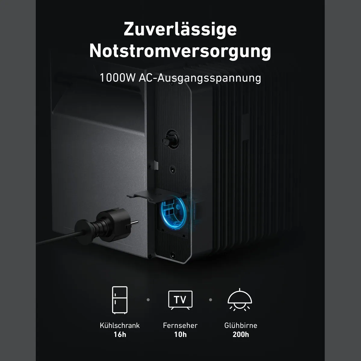 Anker SOLIX Solarbank 2 E1600 Pro, 1,6kWh Kapazität, 1000W Notstromversorgung, Plug&Play 2