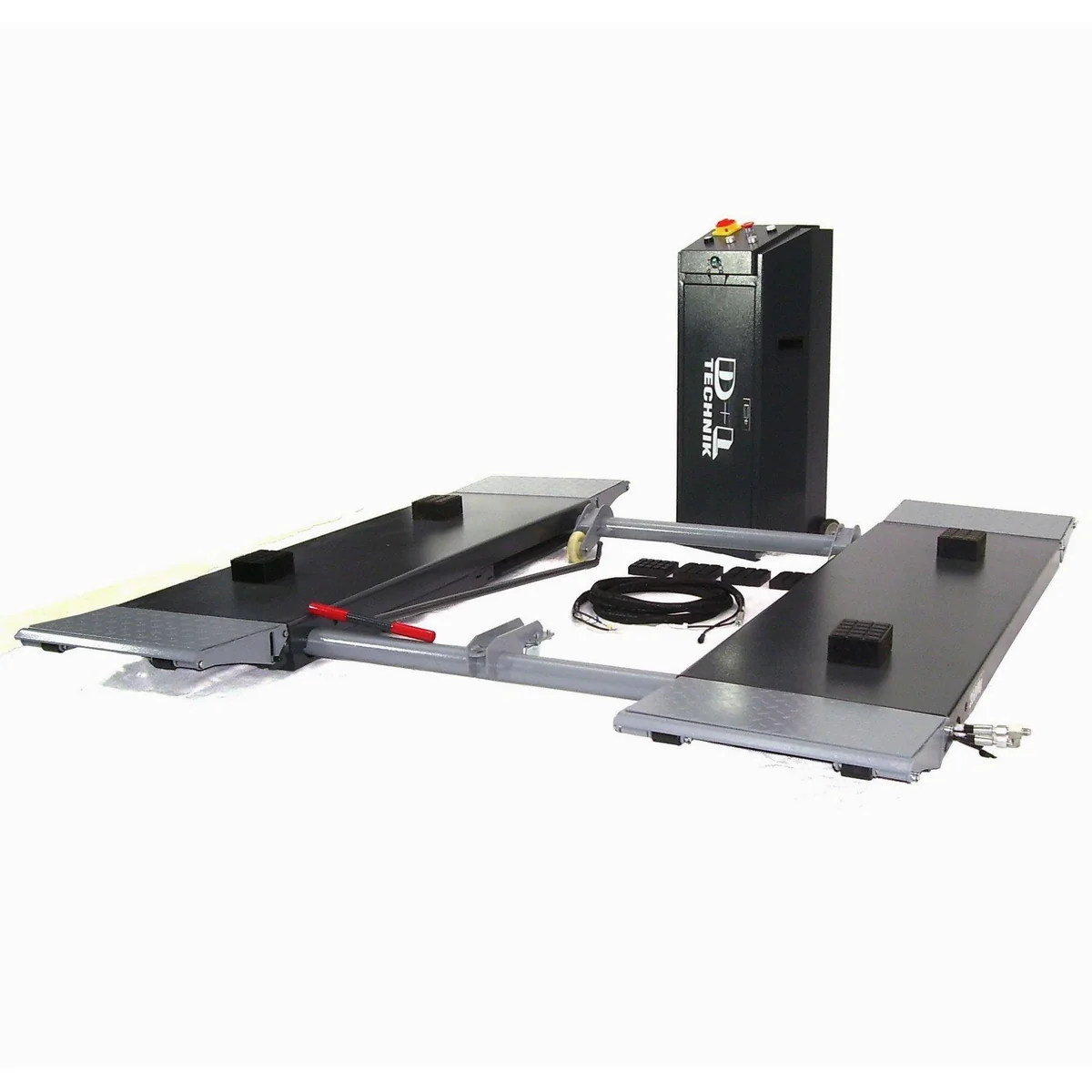 Apex Mobile Scherenhebebühne 3500 kg, elektrische Entriegelung, integrierter Radsatz 3