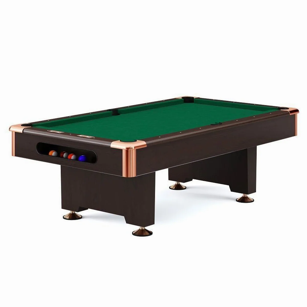 Automaten Hoffmann Club Pro III Billardtisch, Nussbaum-Dekor, präzise Spielfläche, robust und stabil