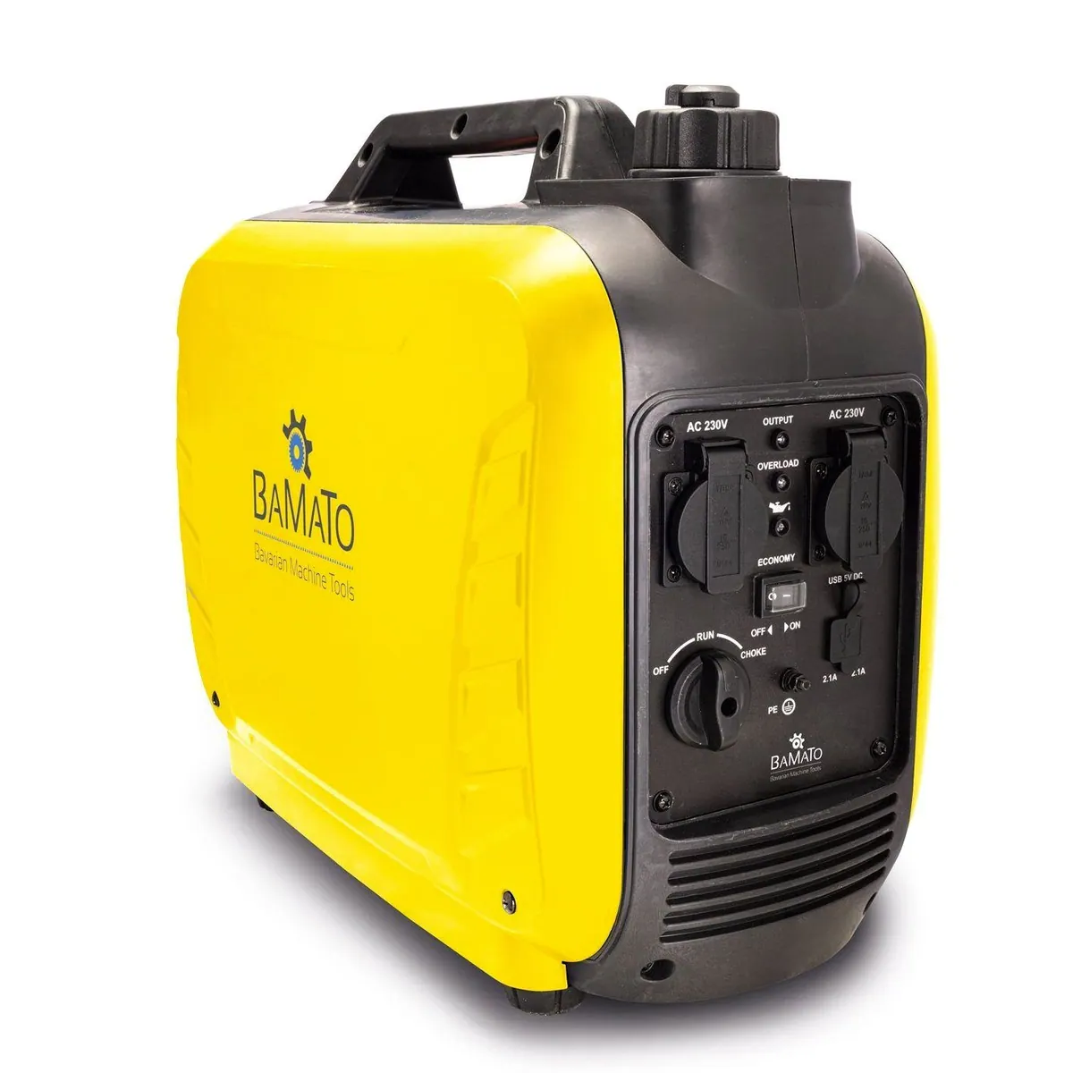 BAMATO BGE-2000I Inverter Stromgenerator, 2000 W Leistung, geräuscharm, kompakt
