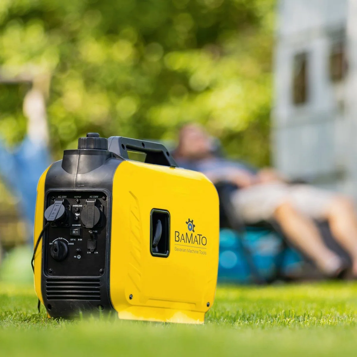 BAMATO BGE-2000I Inverter Stromgenerator, 2000 W Leistung, geräuscharm, kompakt 3