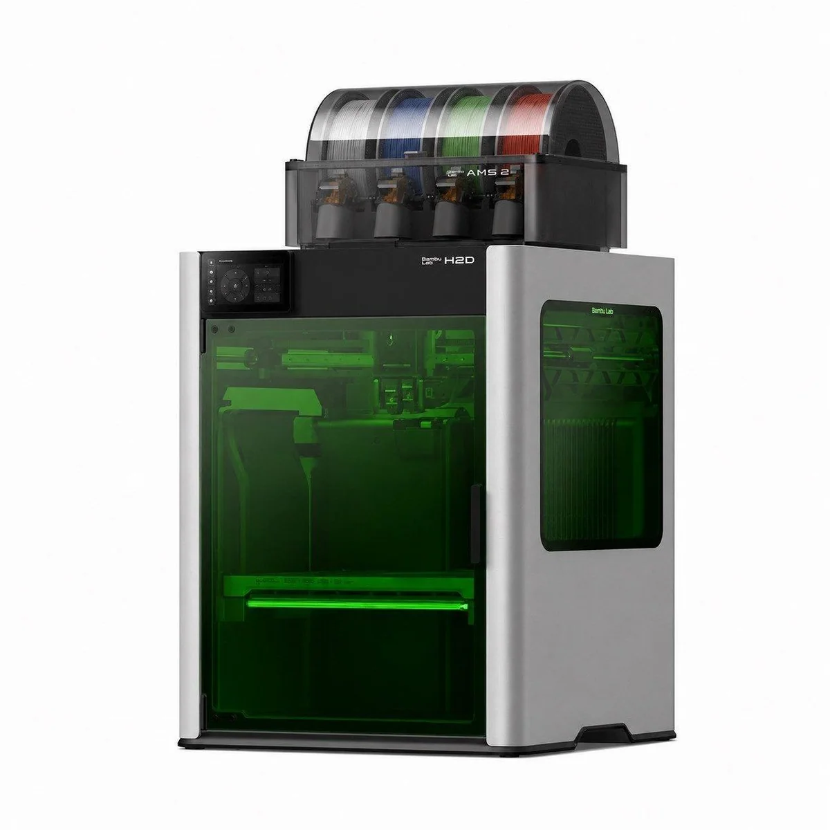 Bambu Lab H2D Laser Full Combo, Dual-Extruder, 40 W Lasermodul, AMS 2 Pro