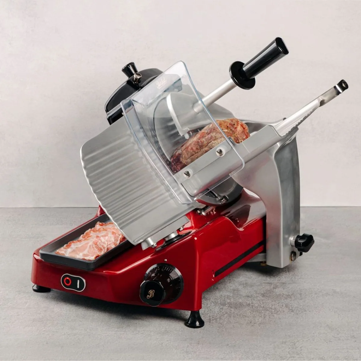 Berkel Pro Line XS25 Aufschnittmaschine, präzise Schneidleistung, 14 Schnittstärken, robustes Metallgehäuse 2