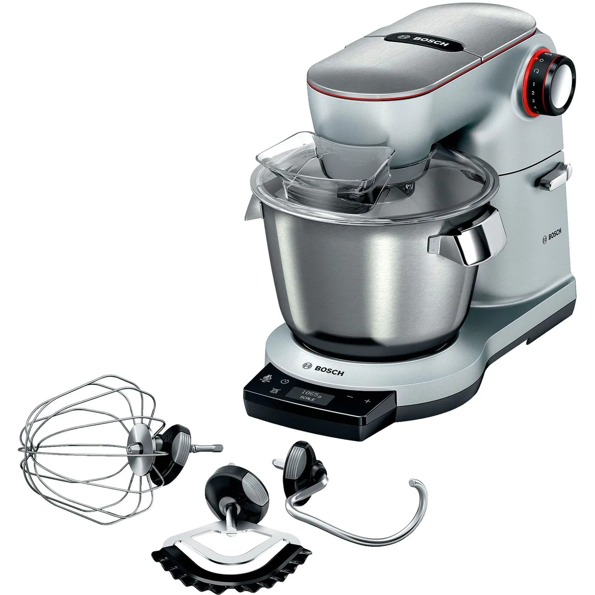 BOSCH OptiMUM MUM9AX5S00 Küchenmaschine, integrierte Waage, 1500 Watt Motor, Vollmetall-Gehäuse