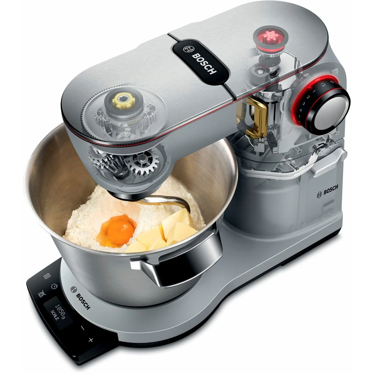BOSCH OptiMUM MUM9AX5S00 Küchenmaschine, integrierte Waage, 1500 Watt Motor, Vollmetall-Gehäuse 5