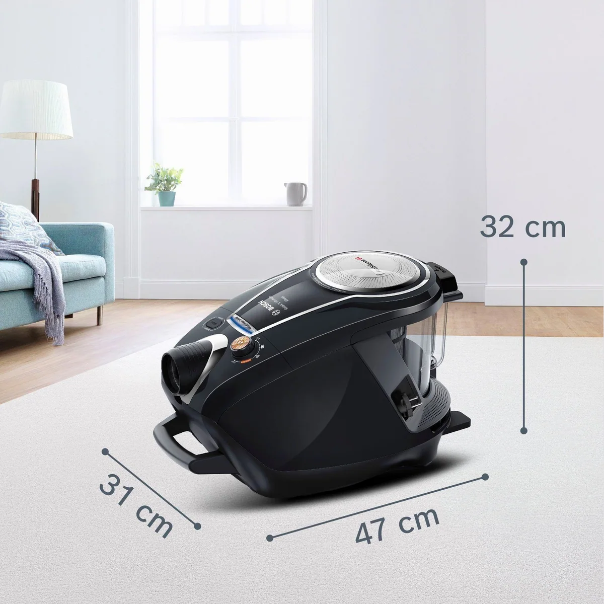 BOSCH Bodenstaubsauger Serie 8 ProSilence BGS7MS64, leise, hygienisch, beutellos 5