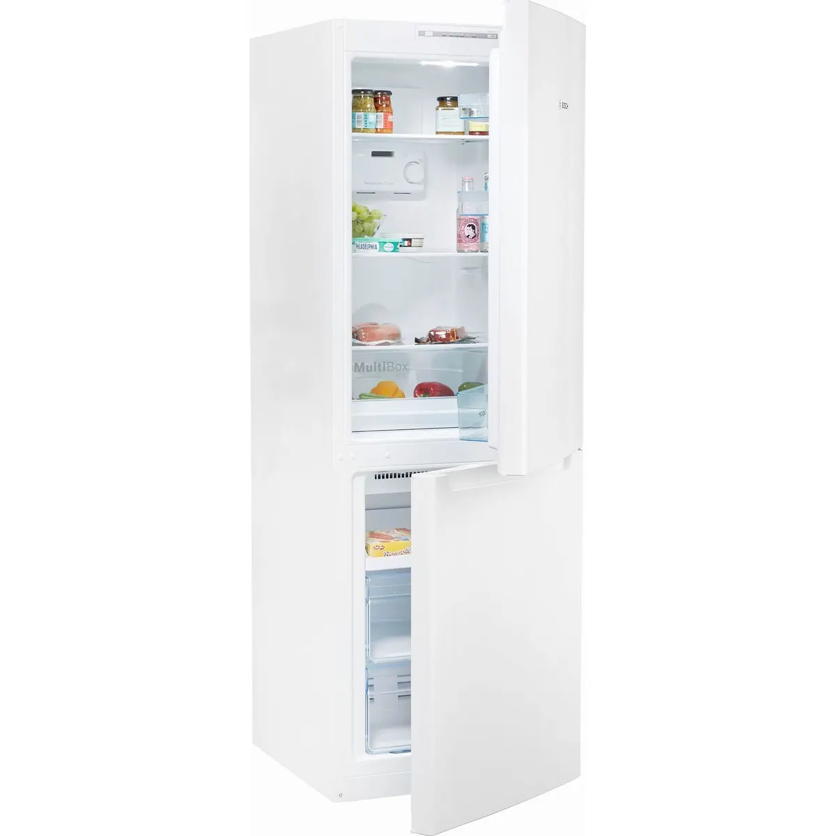 BOSCH Kühl-/Gefrierkombination KGN33NWEB, No Frost, Supergefrier-Funktion, LED-Beleuchtung