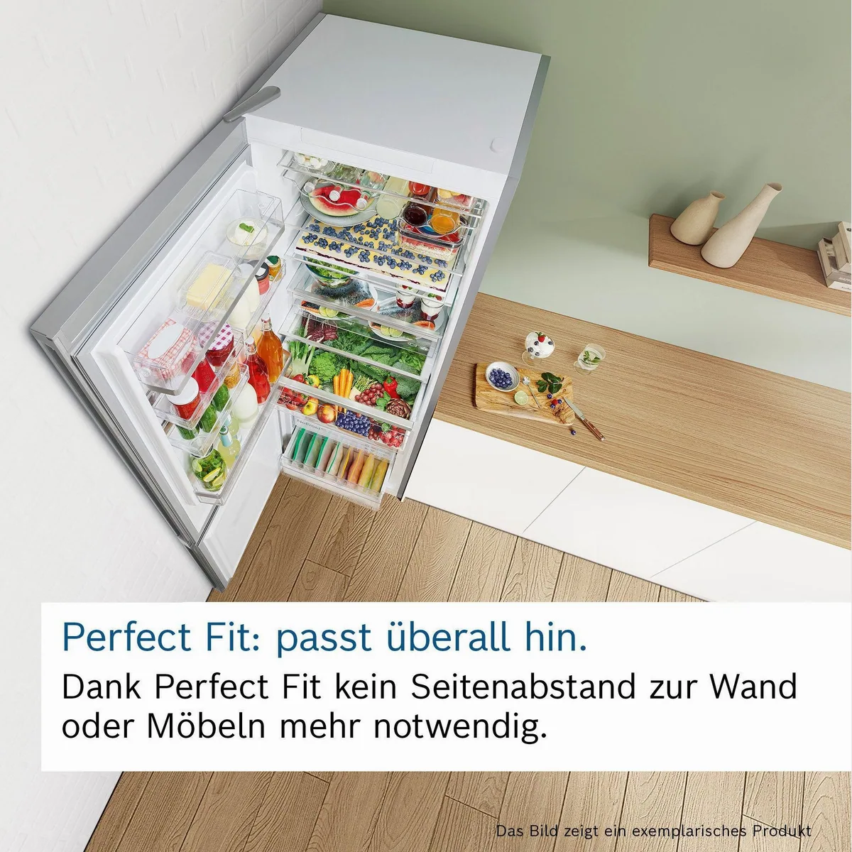 BOSCH Kühl-/Gefrierkombination KGN33NWEB, No Frost, Supergefrier-Funktion, LED-Beleuchtung 3