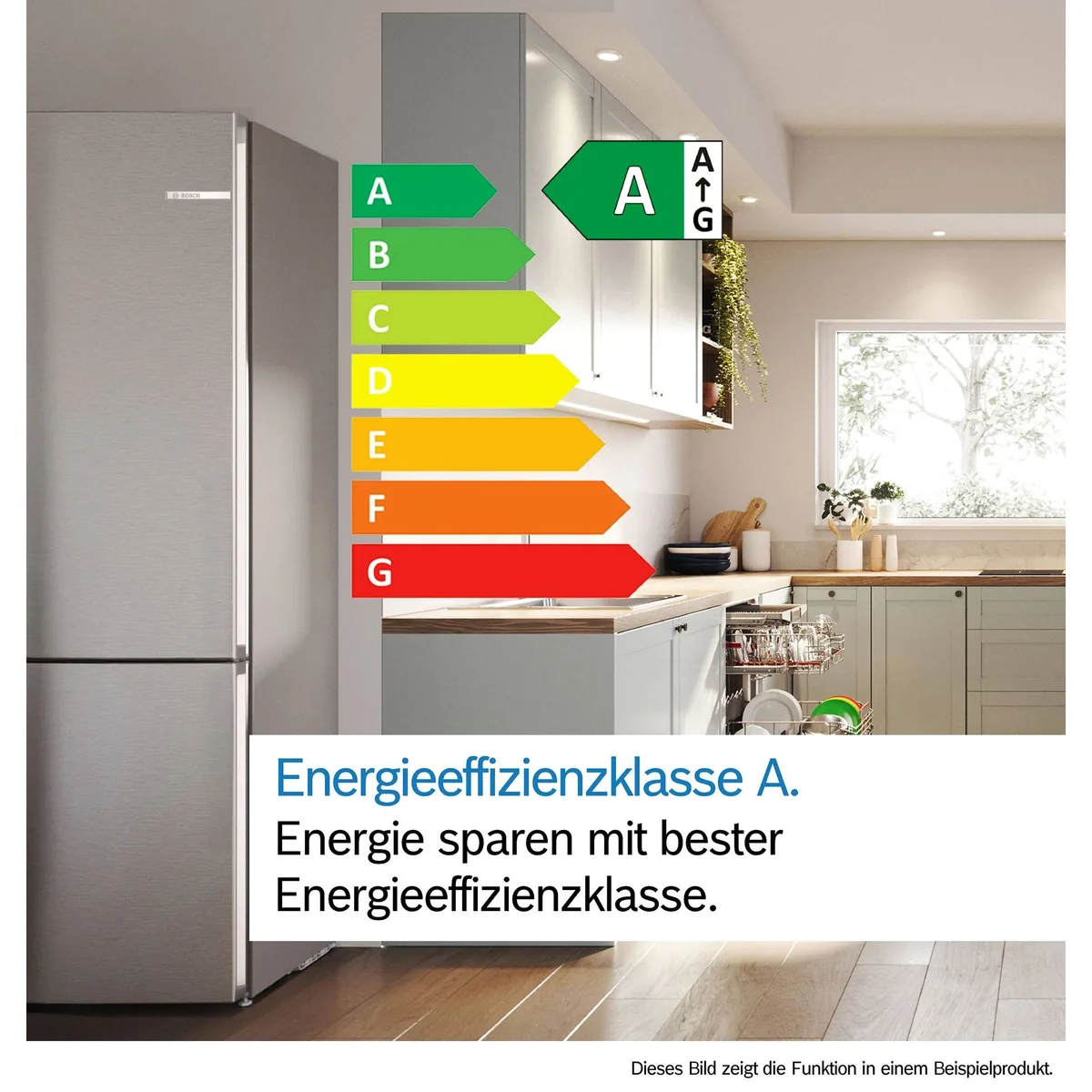 BOSCH Kühl-/Gefrierkombination KGN392LAG, VitaFresh XXL, Energieeffizienz A 5