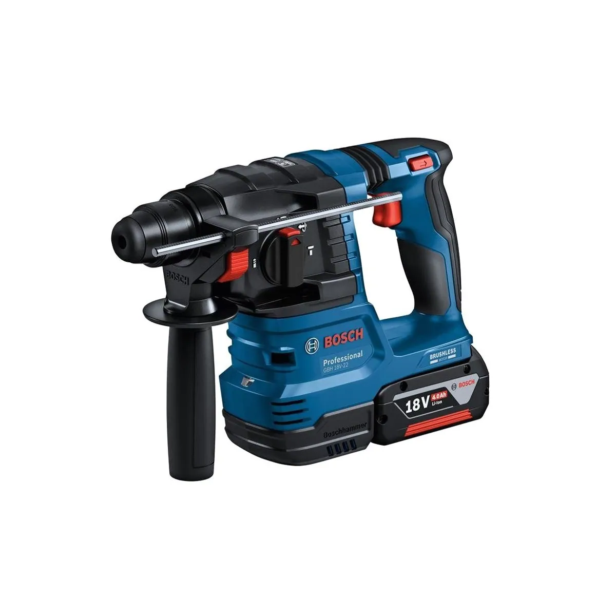 Bosch Professional Akku-Bohrhammer GBH 18 V-22 + GSR 18 V-45, kompakt, ergonomisch, leistungsstark 4