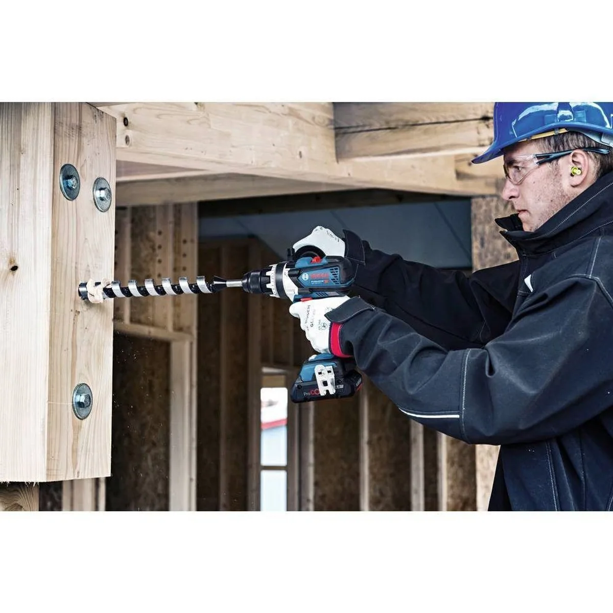 Bosch Professional GSB 18V-110 C, kraftvoller Akku-Schlagbohrschrauber, 2x ProCORE Akkus 5