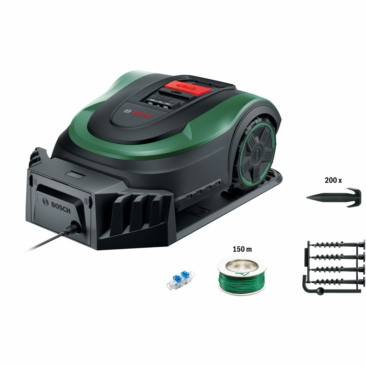 Bosch Indego M+ 700, autonomer Rasenmäher, LogiCut-Technologie, Smart Gardening App