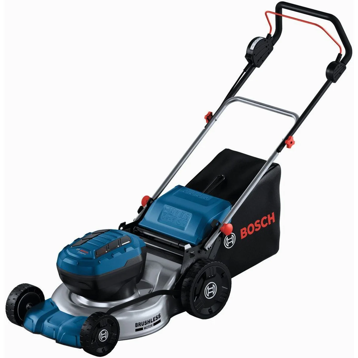 Bosch Professional GRA 18V2-46, leistungsstarker Akku-Rasenmäher, 46 cm Schnittbreite, kompakt faltbar
