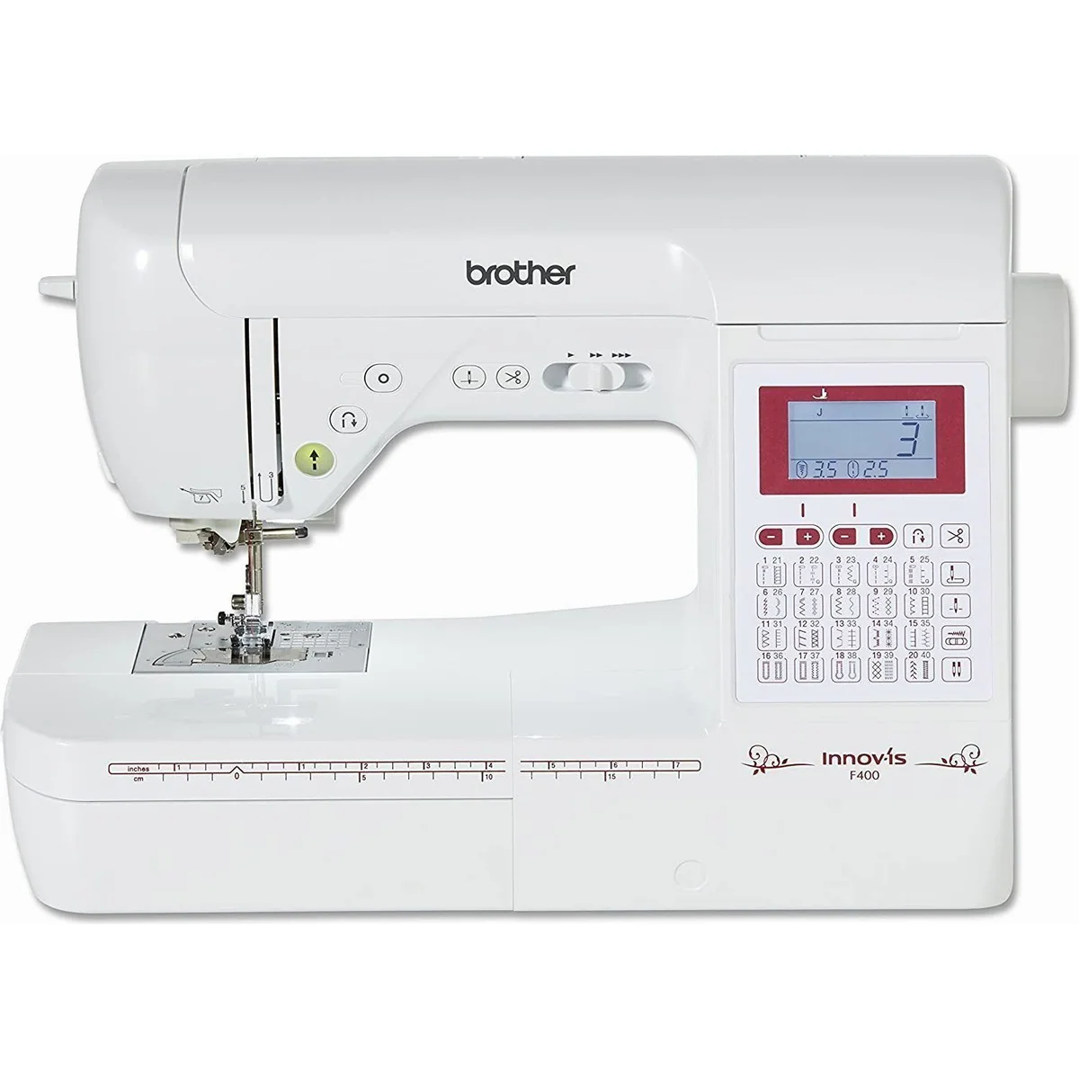 Brother Innov-is F400 Nähmaschine, 40 Programme, Freiarm, automatischer Einfädler