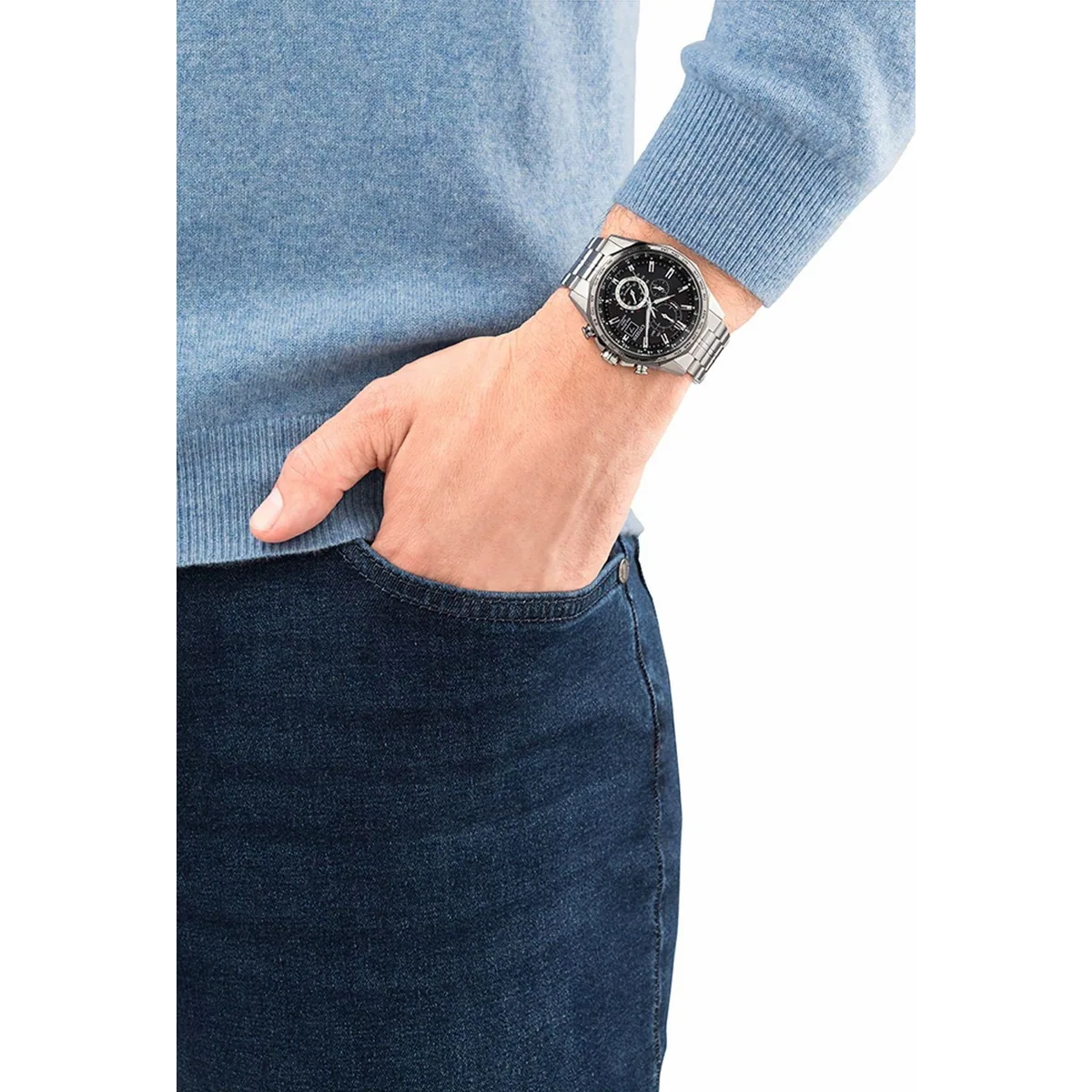 Citizen Eco Drive Chronograph, Titan-Armband, Saphirglas — präzise Zeitmessung, robustes Design, vielseitige Funktionen 3