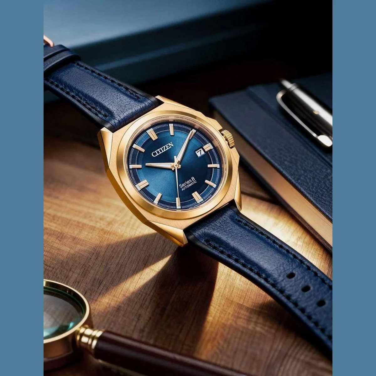 Citizen NB6012-18L Series 8 Automatik Herrenuhr, 10 ATM wasserdicht, Saphirglas 2