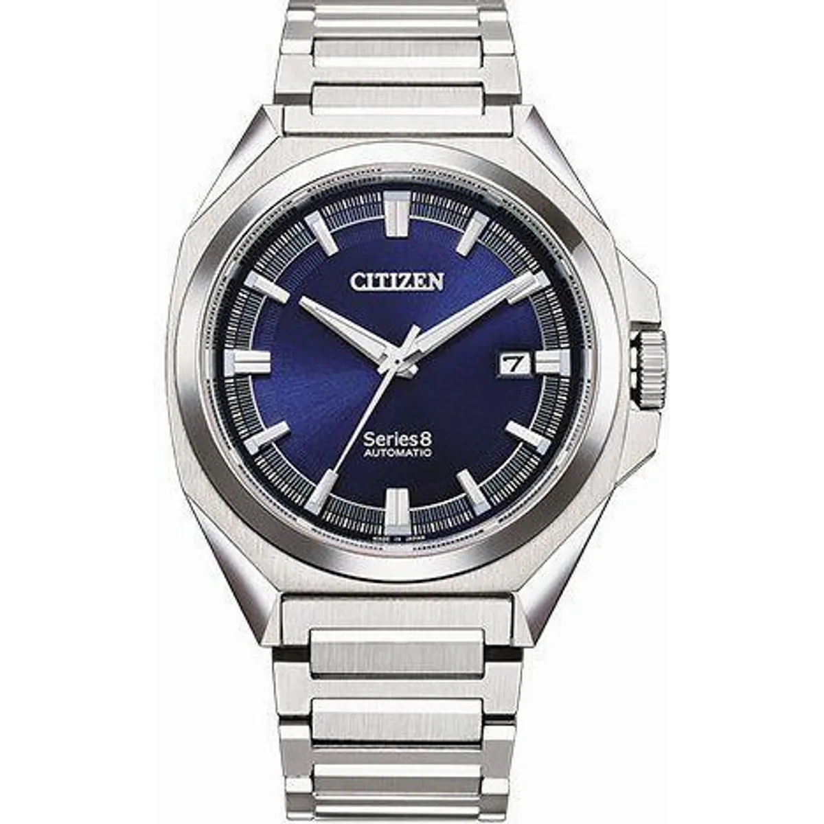 Citizen Automatikuhr Series 8, Edelstahlarmband, Saphirglas, präzise Zeitmessung