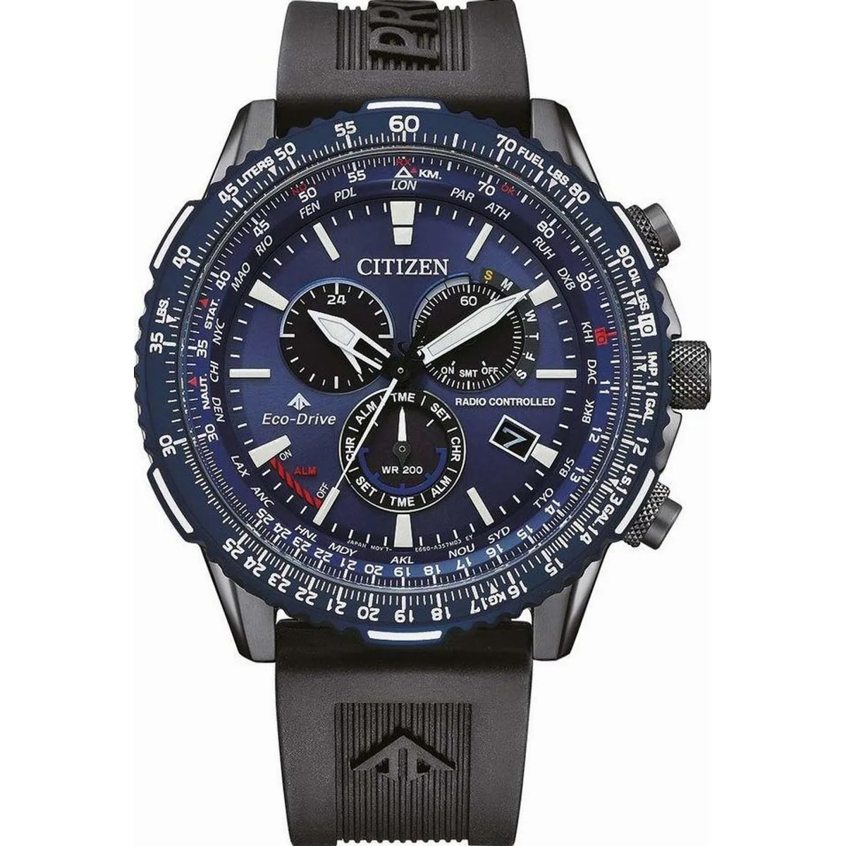 Citizen Funkchronograph Promaster Sky CB5006-02L, solarbetrieben, bis 20 bar wasserdicht, präzise Zeitmessung