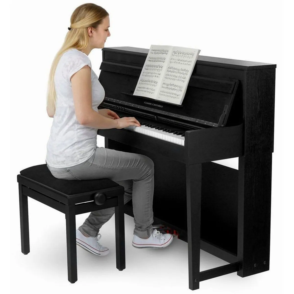 Classic Cantabile UP-1 E-Piano, 88 gewichtete Tasten, 40 Sounds — ideal für Einsteiger 3