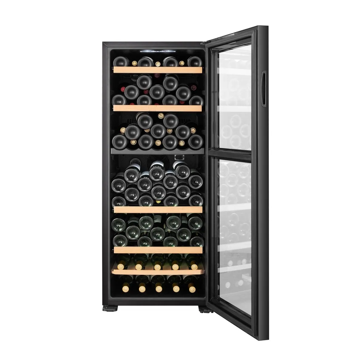 CLIMADIFF Weintemperierschrank CEPAGE108DZ, 2 Temperaturzonen, LED-Beleuchtung, für 108 Flaschen 3