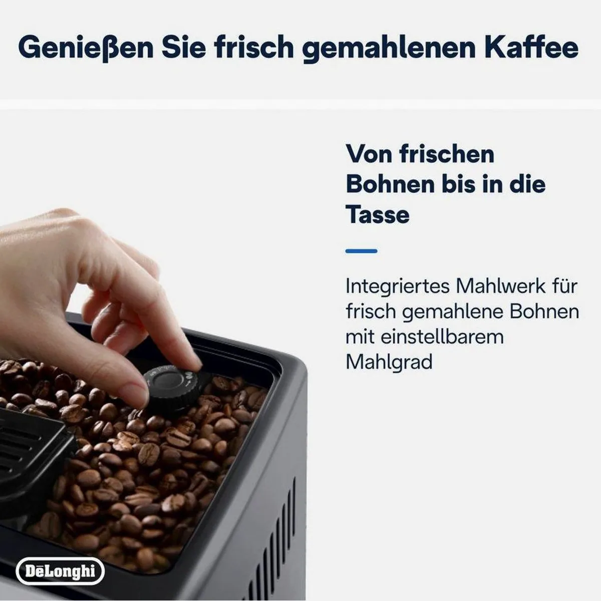 De'Longhi Kaffeevollautomat Dinamica Plus ECAM370.70.B, 14 Rezepte, Milchschaum-System, 3,5" Touchscreen 4