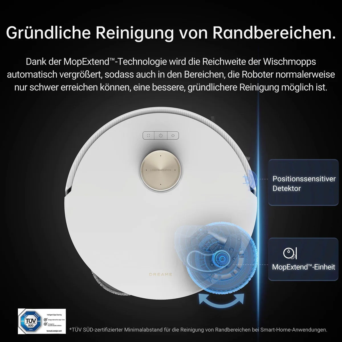 Dreame L20 Ultra Complete Saugroboter, leistungsstarke Saugleistung, Wischfunktion, intelligente Navigation 3