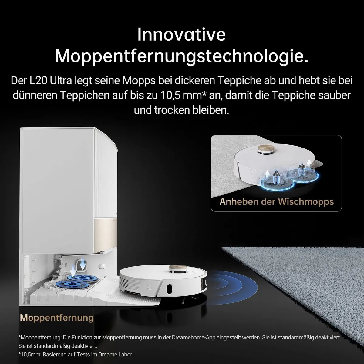 Dreame L20 Ultra Complete Saugroboter, leistungsstarke Saugleistung, Wischfunktion, intelligente Navigation 4