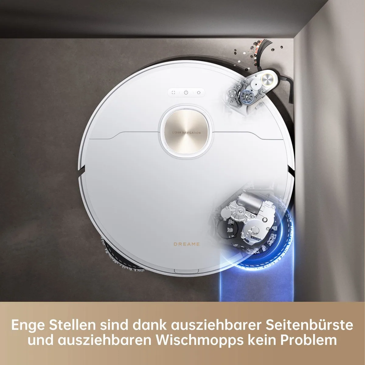 Dreame X40 Ultra Complete, 12.000 Pa Saugleistung, selbstreinigende Basisstation, intelligente Navigation 5