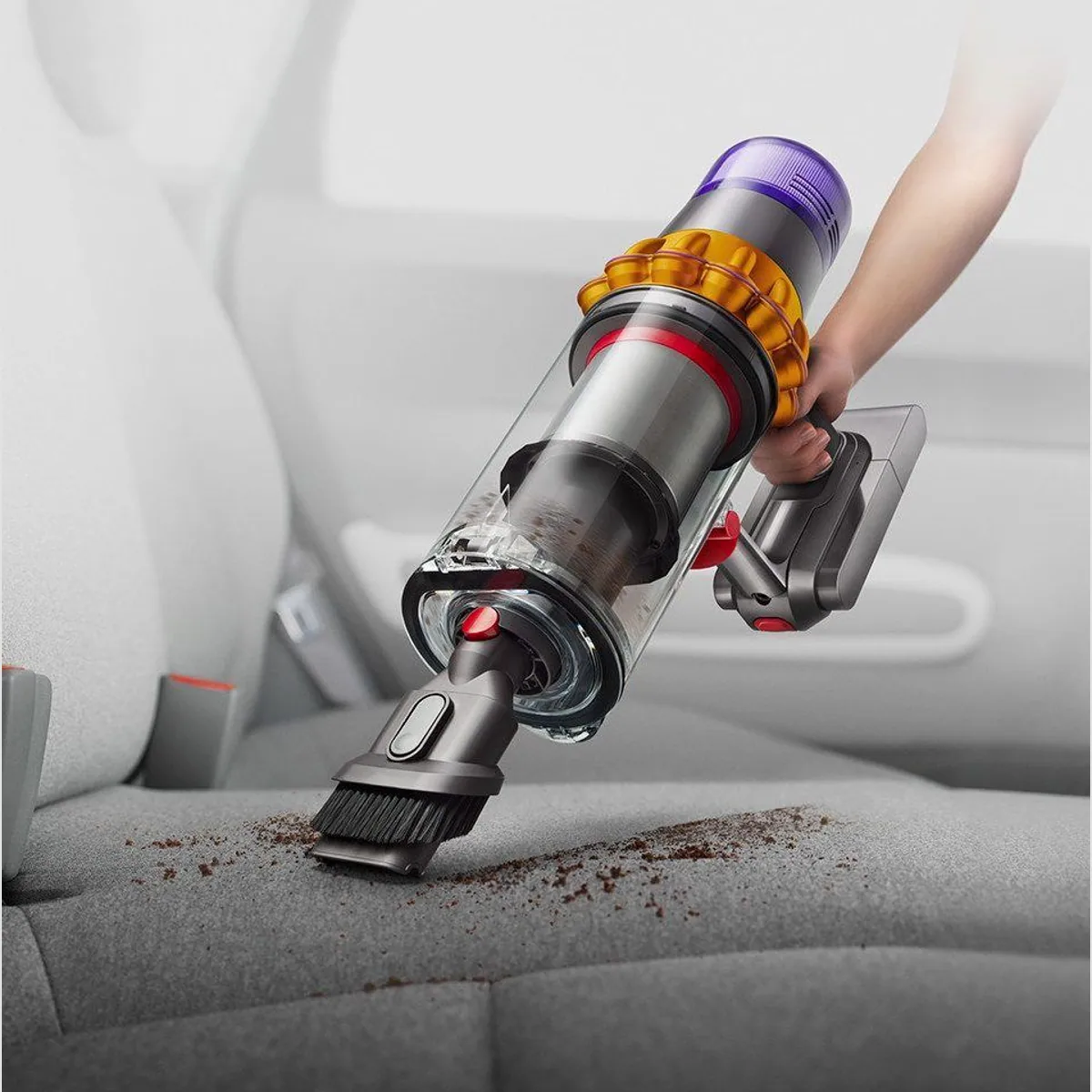 DYSON V15 Detect Absolute, hohe Saugkraft, intelligente Stauberkennung, lange Akkulaufzeit 4