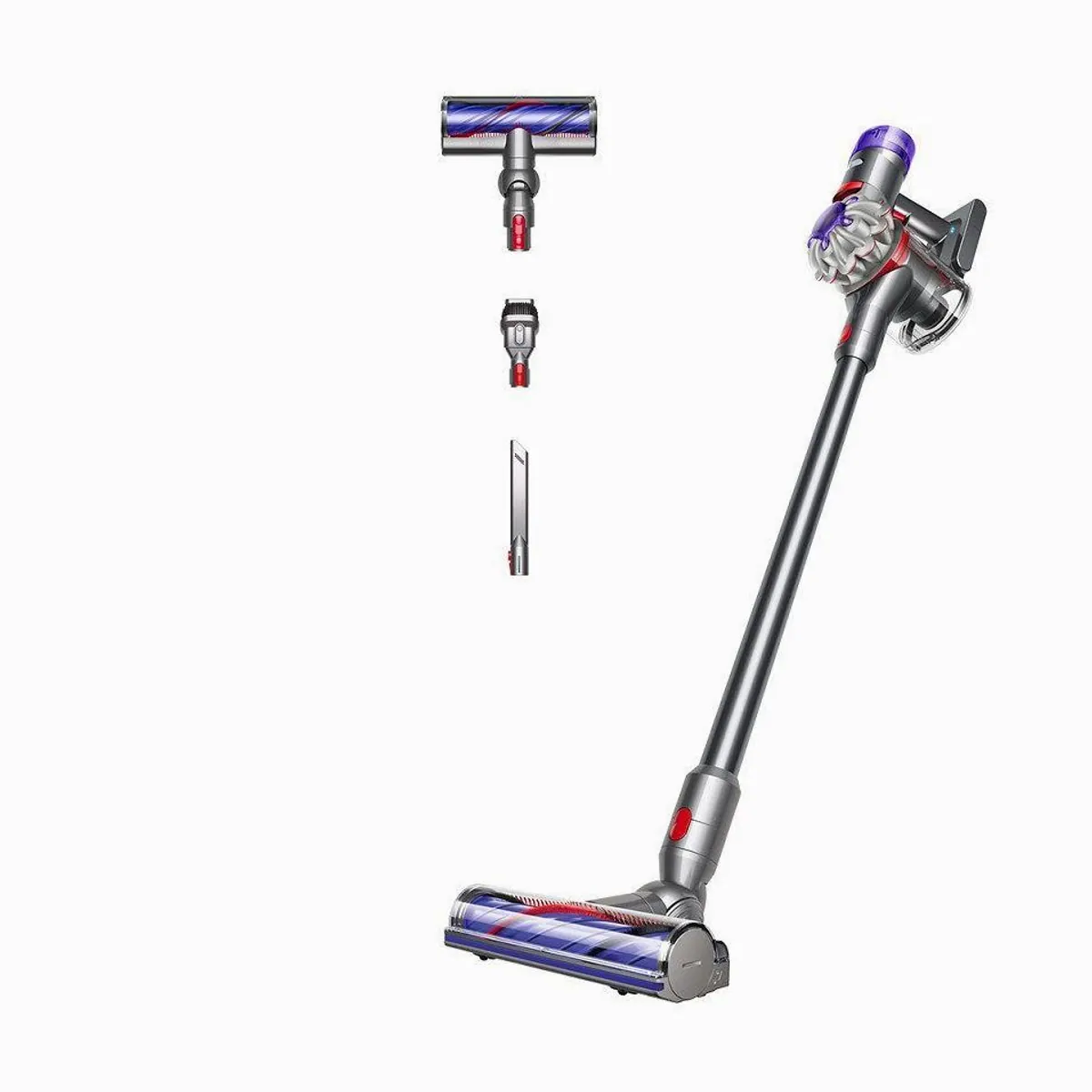 Dyson V8 Advanced Akku-Staubsauger, bis zu 40 Minuten Laufzeit, Hygienische Behälterentleerung, Motorbar Elektrobürste