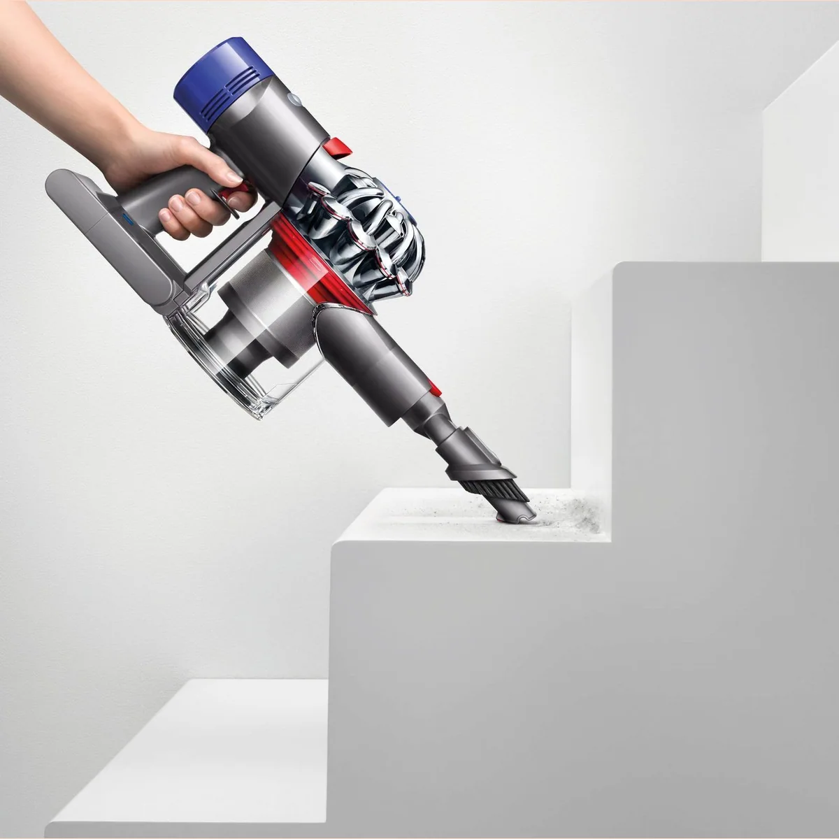 Dyson V8 Advanced Akku-Staubsauger, bis zu 40 Minuten Laufzeit, Hygienische Behälterentleerung, Motorbar Elektrobürste 4