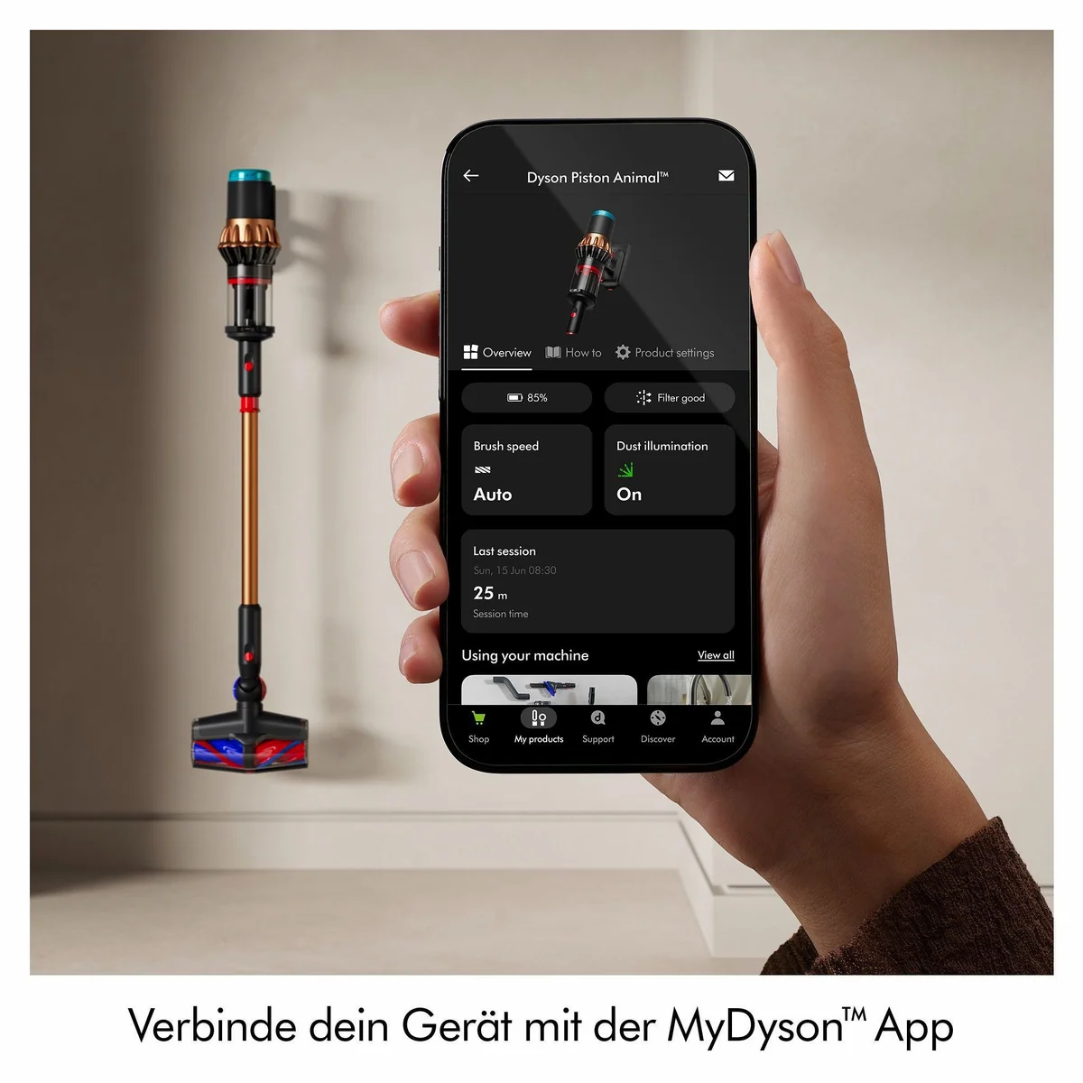 DYSON V16 Piston Animal, Akku-Hand- und Stielstaubsauger, bis zu 70 Minuten Laufzeit, Haarentwirrungstechnologie 5