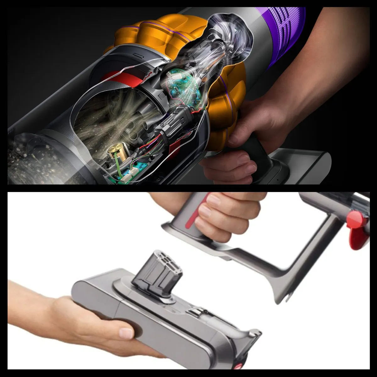 Dyson V12 Detect Slim Absolute, Laser-Staubsauger, Motorbar Elektrobürste, 545 W 5
